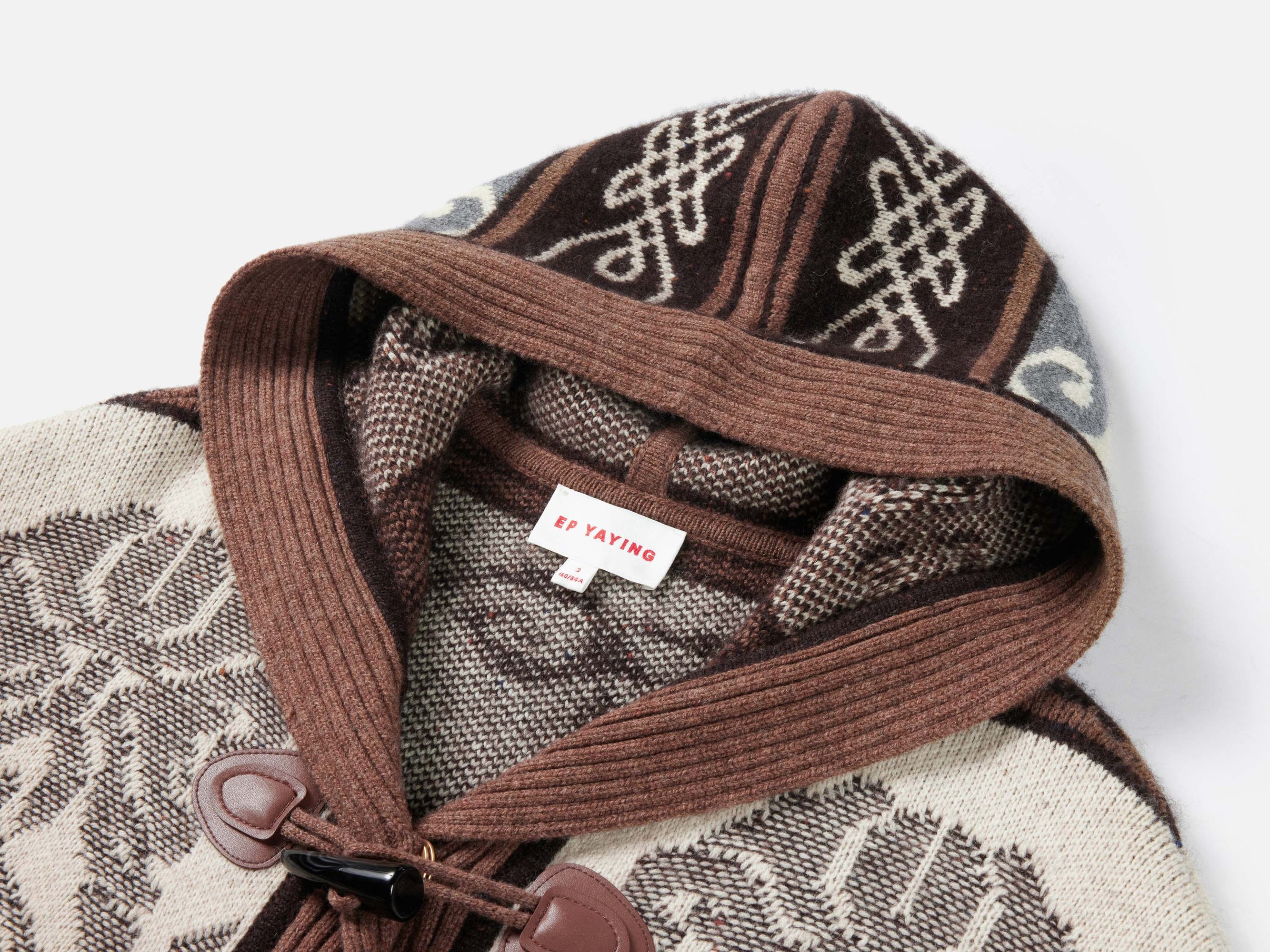 Long Hooded Sweater | Brown