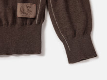 Jacquard Yak Wool Sweater | Brown