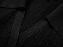 Wrap-Style Knit Top | Black