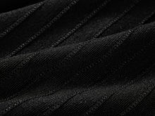 Wrap-Style Knit Top | Black