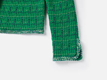 Trimmed Knit Top | Green