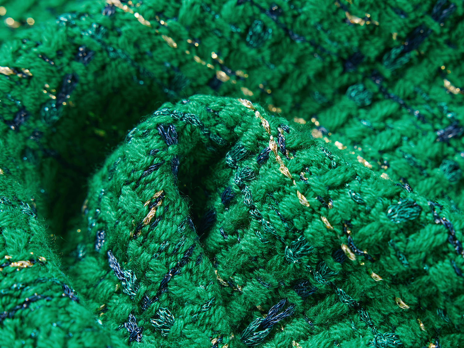 Trimmed Knit Top | Green