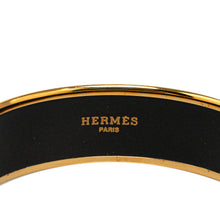 Hermès Pre-Owned Wide Enamel Cheval Et Harnais Bangle | Women | Black