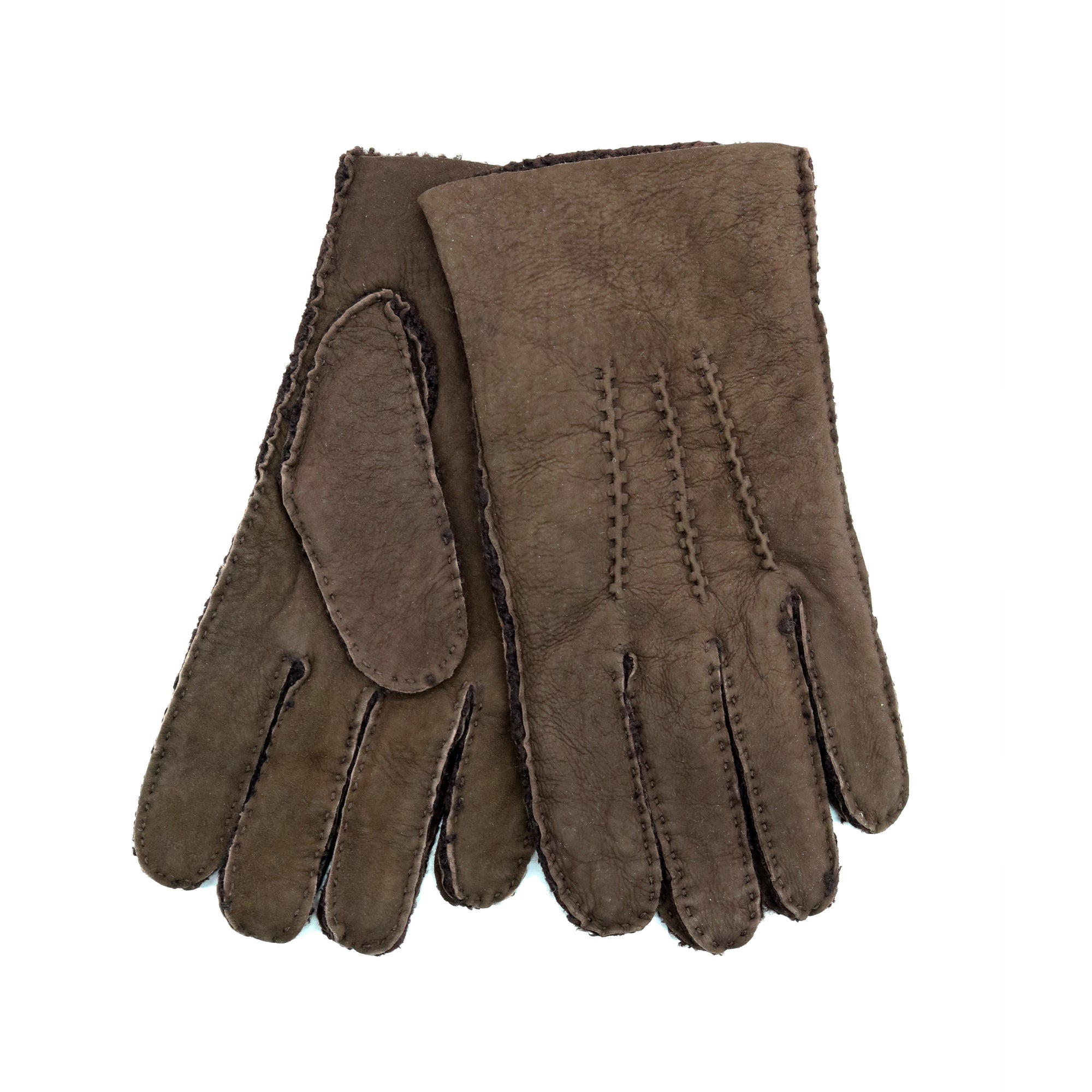 Mens | Shearling Gloves | Dark Brown
