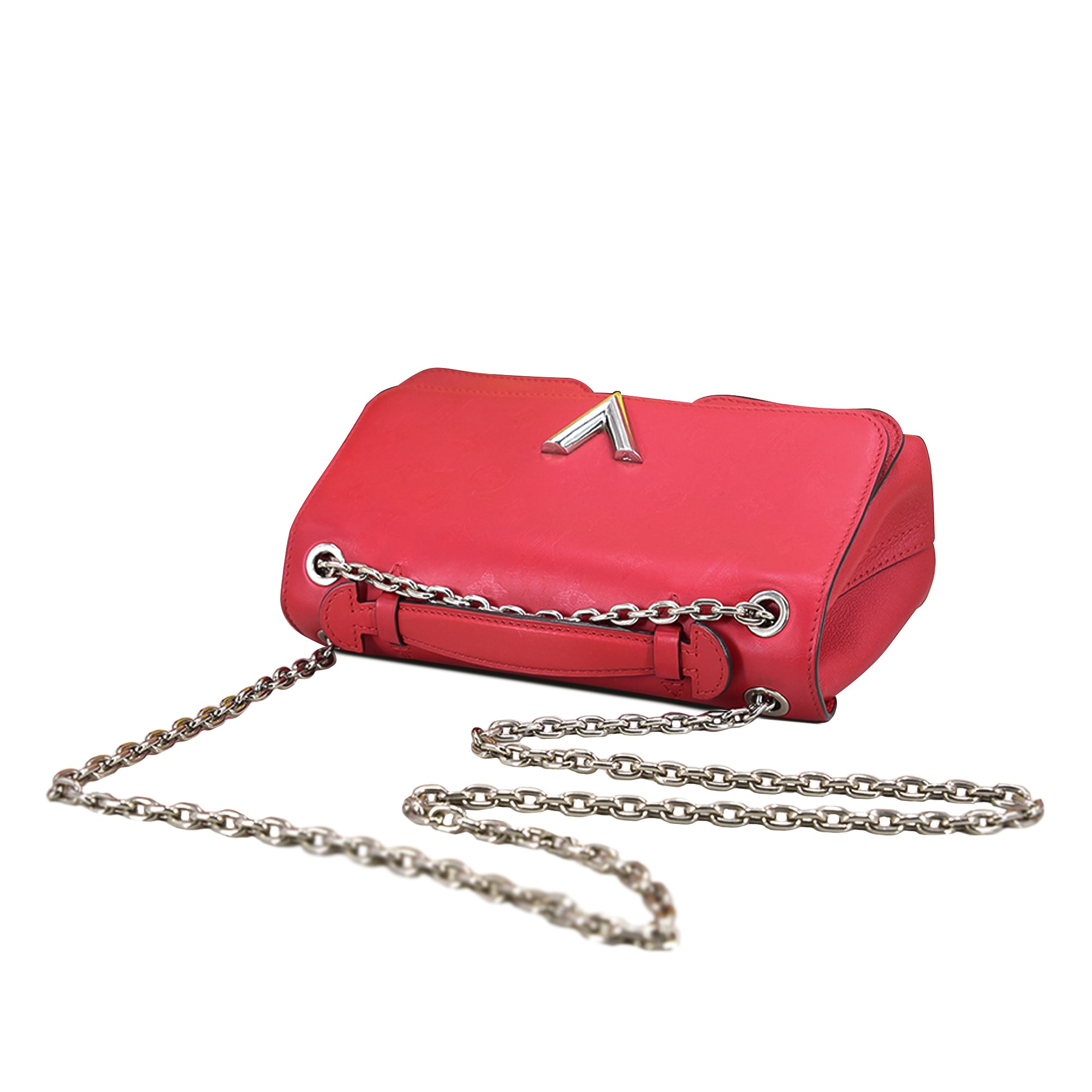 Louis Vuitton Pre-Owned Monogram Cuir Plume Ecume Very Chain Bag | Women | Red