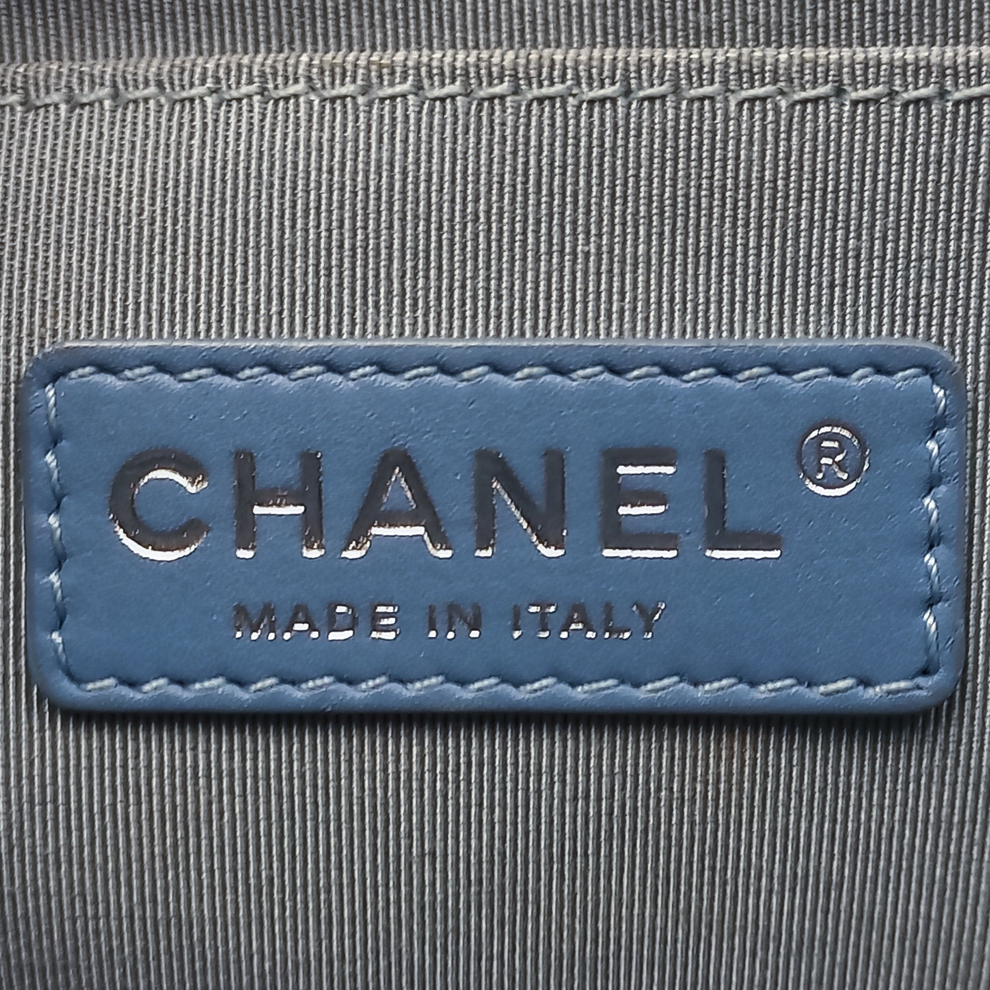 Chanel Pre-Owned Medium Patent Boy Bag | Women | Blue