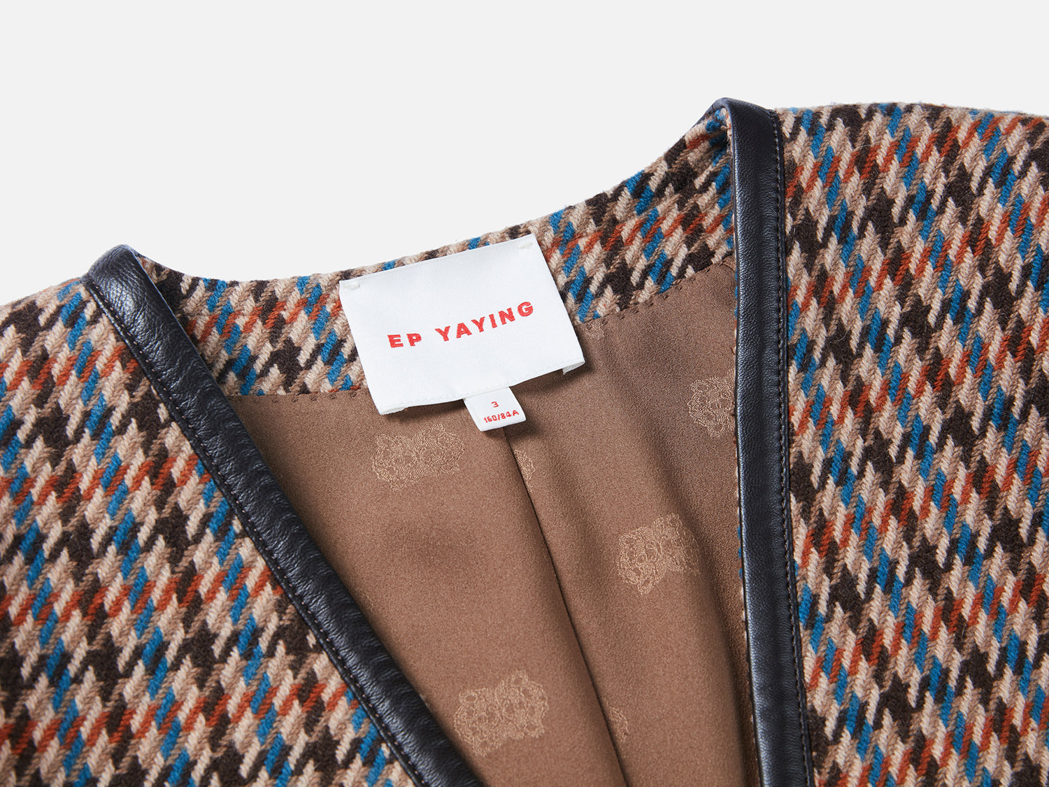 Houndstooth Jacket | Brown