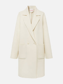 Alashan Cashmere Coat | White