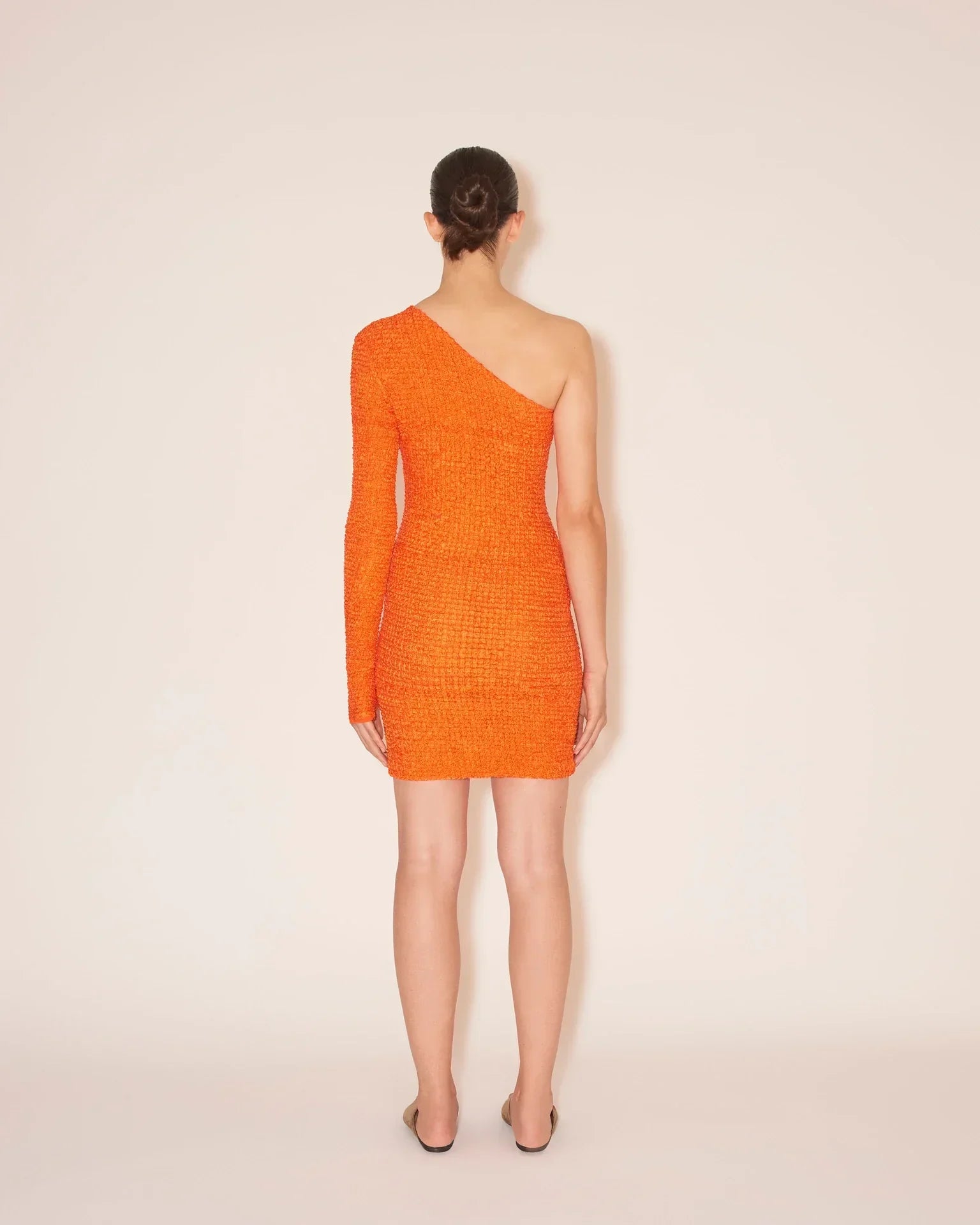 Womens | Mitra One Shoulder Dress | Orange