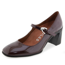 Cali | Merlot Crinkle Patent Faux Leather