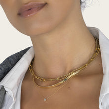 Womens | Large Paperclip Chain Necklace | 18K Gold Vermeil