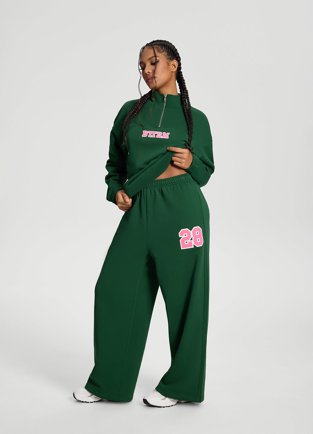 Better League Zip Sweatshirt | Urban Green