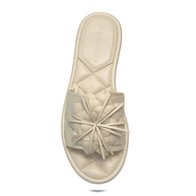 Begonia Sandal Flat | Eggnog Faux Nappa