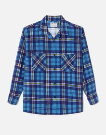 Mens | 50s Straight Bottom Shirt | Navy/Blue