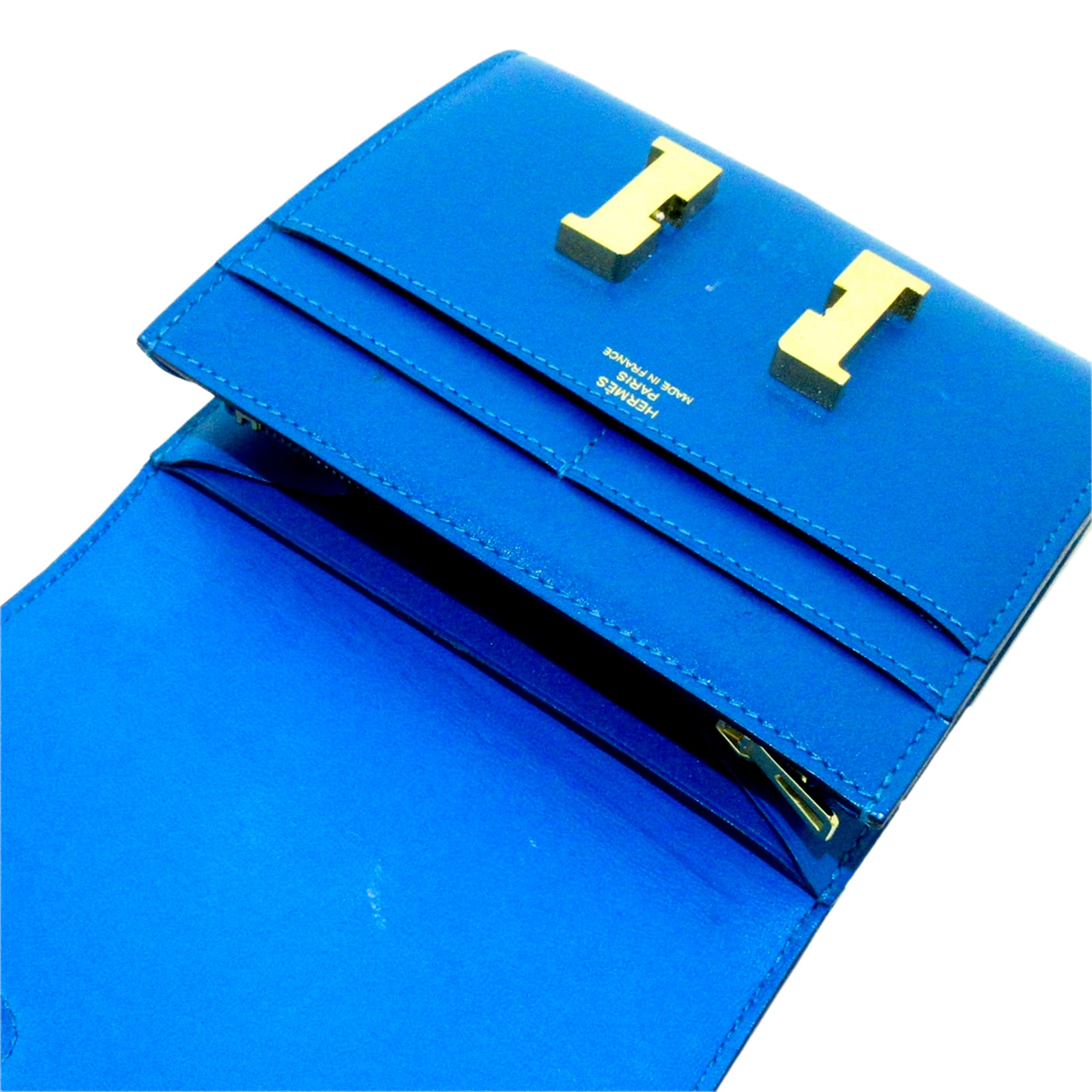 Hermès Pre-Owned Constance Compact Wallet | Women | Blue