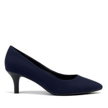 Elil Dress Pump | Navy Stretch Gaberdine