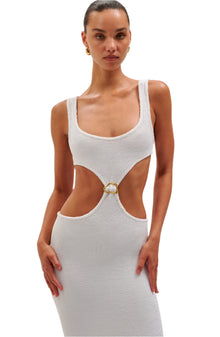 Augusta Midi Dress | White