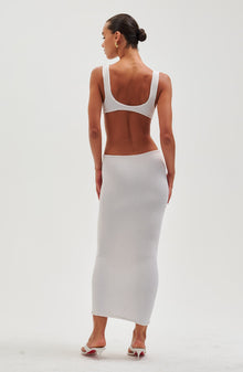 Augusta Midi Dress - White - Ronny Kobo