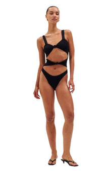 Corset Knot One Piece | Black