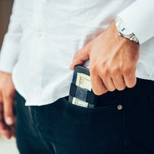 Leather Cardholder | Steel Blue