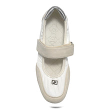 Orly Sport Flat | Off White Nylon/Faux Suede