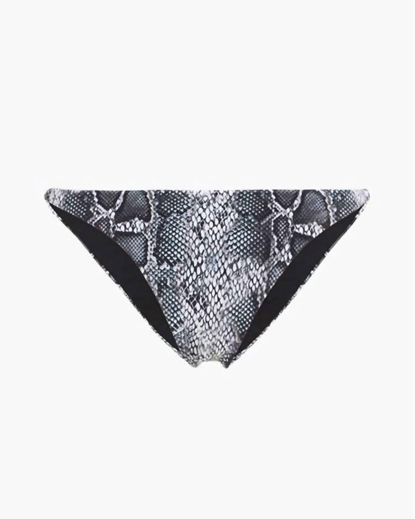 Womens | Ashley Foil Snake Bikini Bottom | Grey