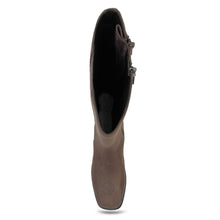 Daria Boot Low Block Heel | Java Faux Suede