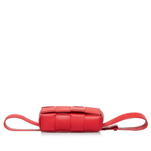 Bottega Veneta Pre-Owned Calfskin Intrecciato Cassette Belt Bag | Women | Red