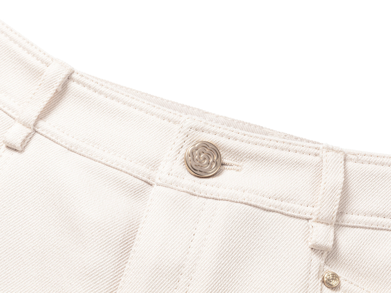 Triacetate Straight-leg Pants | White