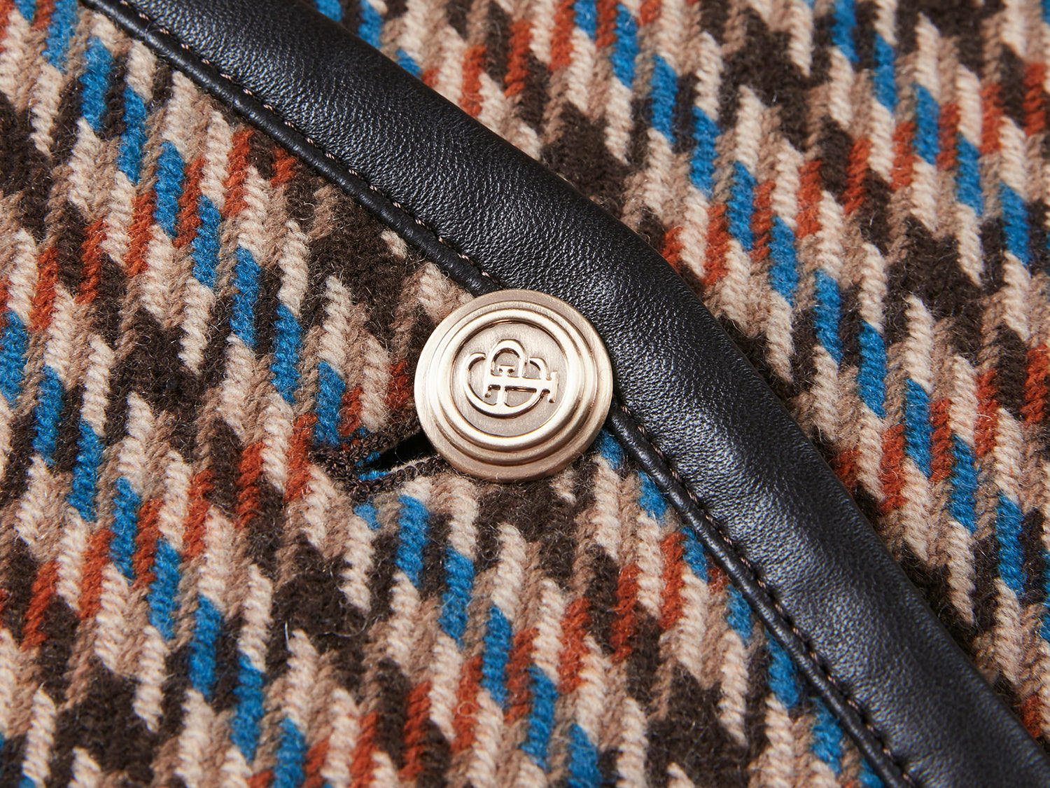 Houndstooth Jacket | Brown