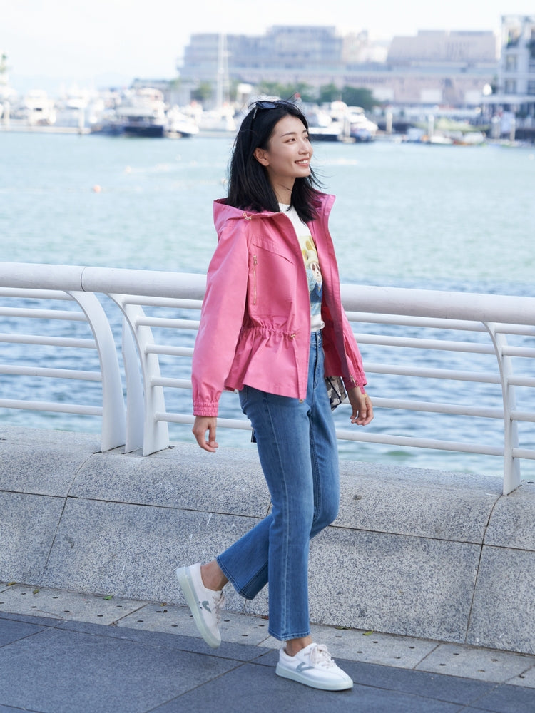 Silk Outdoor Jacket | Pink