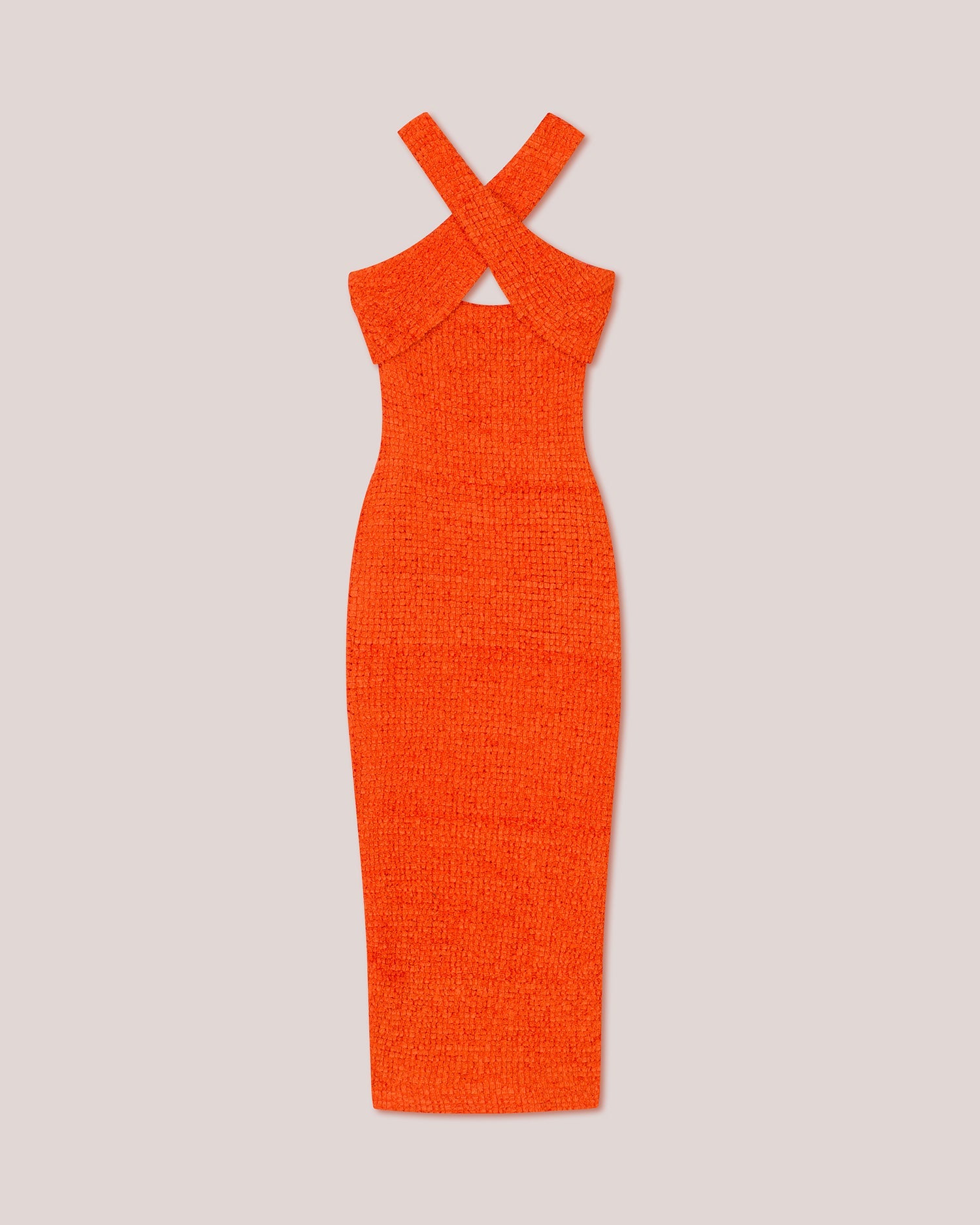 Womens | Solia Crossover Strap Dress | Orange Fw22