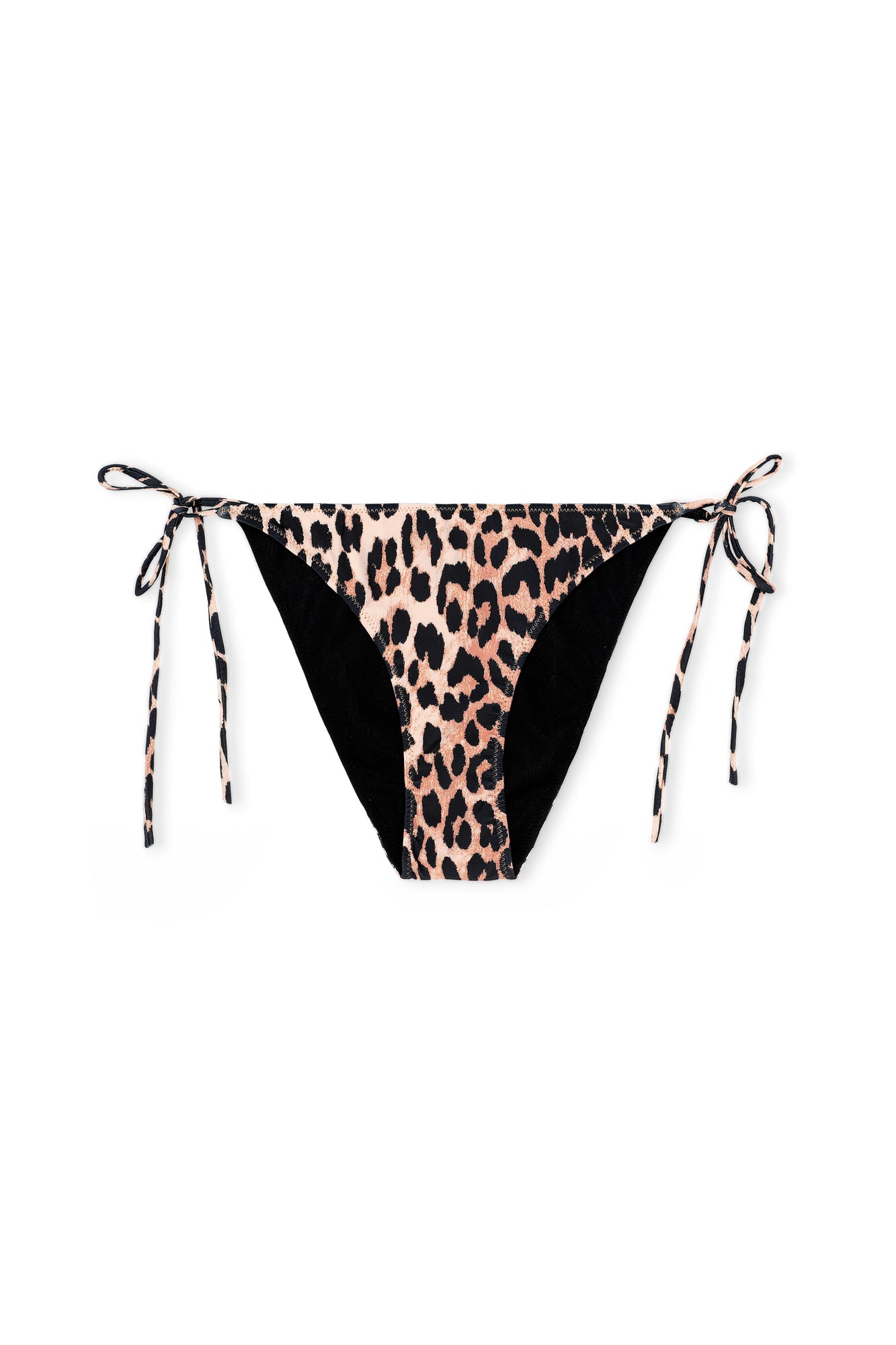 Printed String Bikini Briefs | Leopard