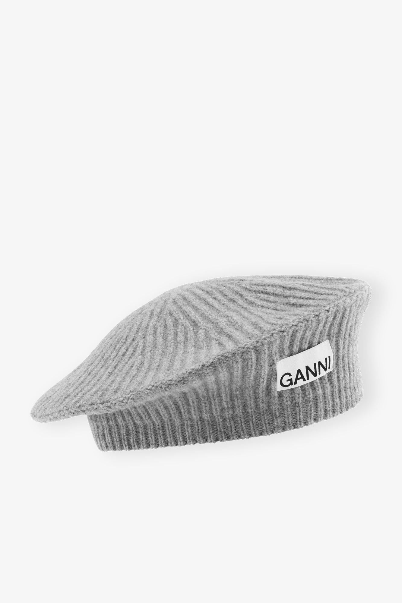 Wool Rib Knit Beret | Paloma Melange