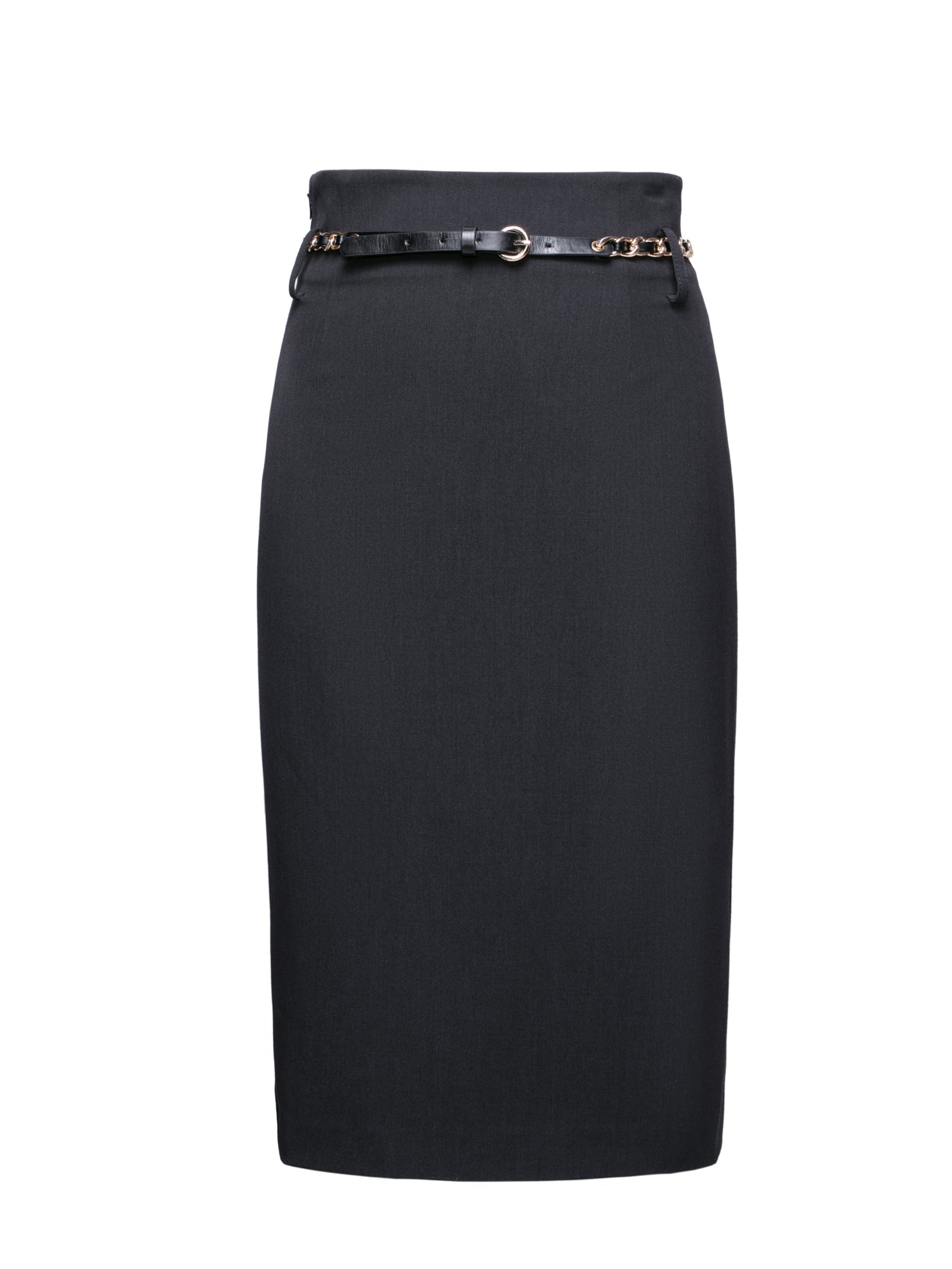 Belted Midi Skirt | Grey