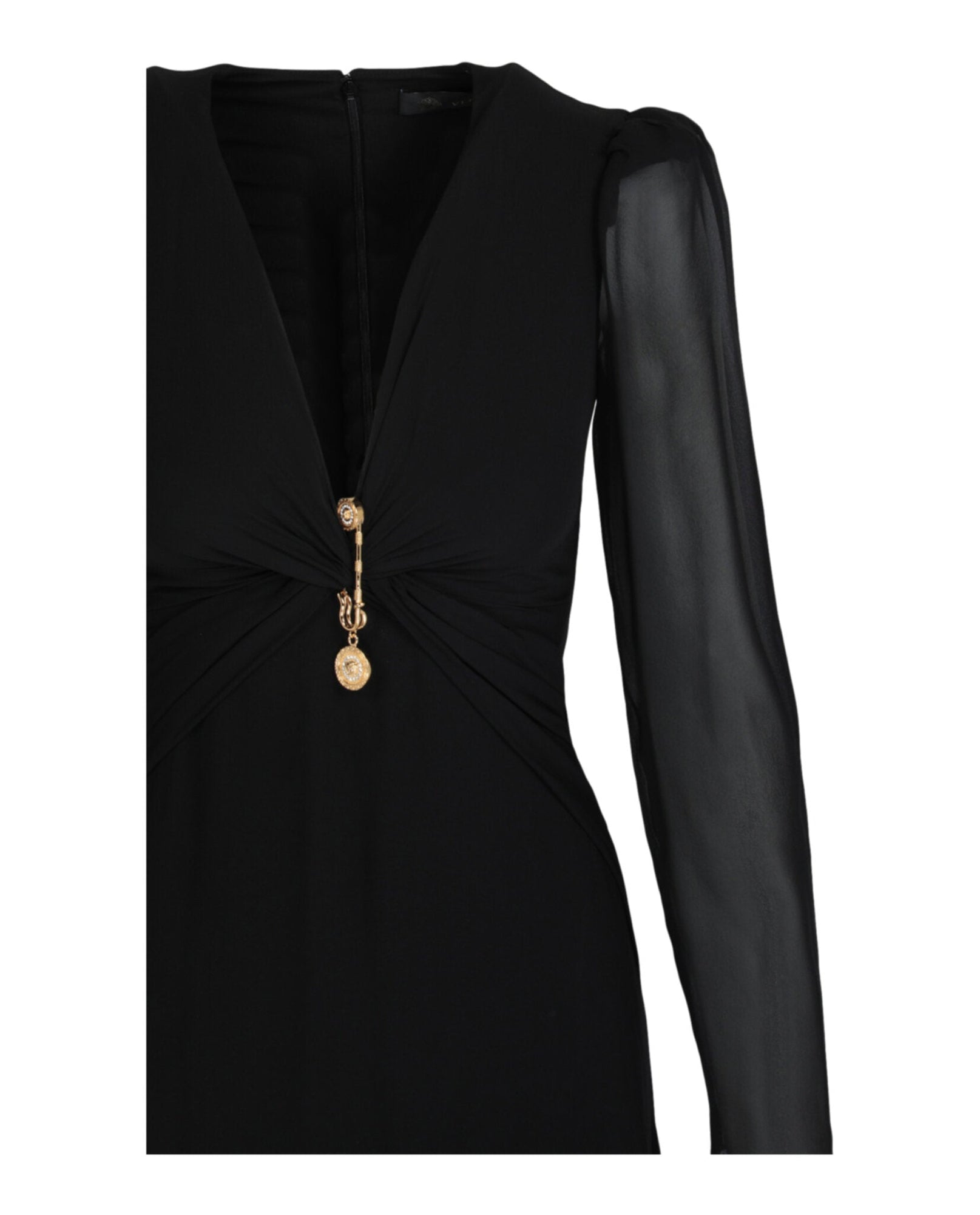 Versace | Plunging Neck Maxi Dress