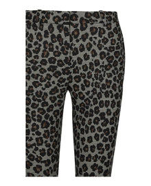 Versace | Animal Printed Wool Blend Pants