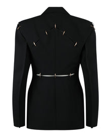 Versace | Cut-Out Notched Blazer