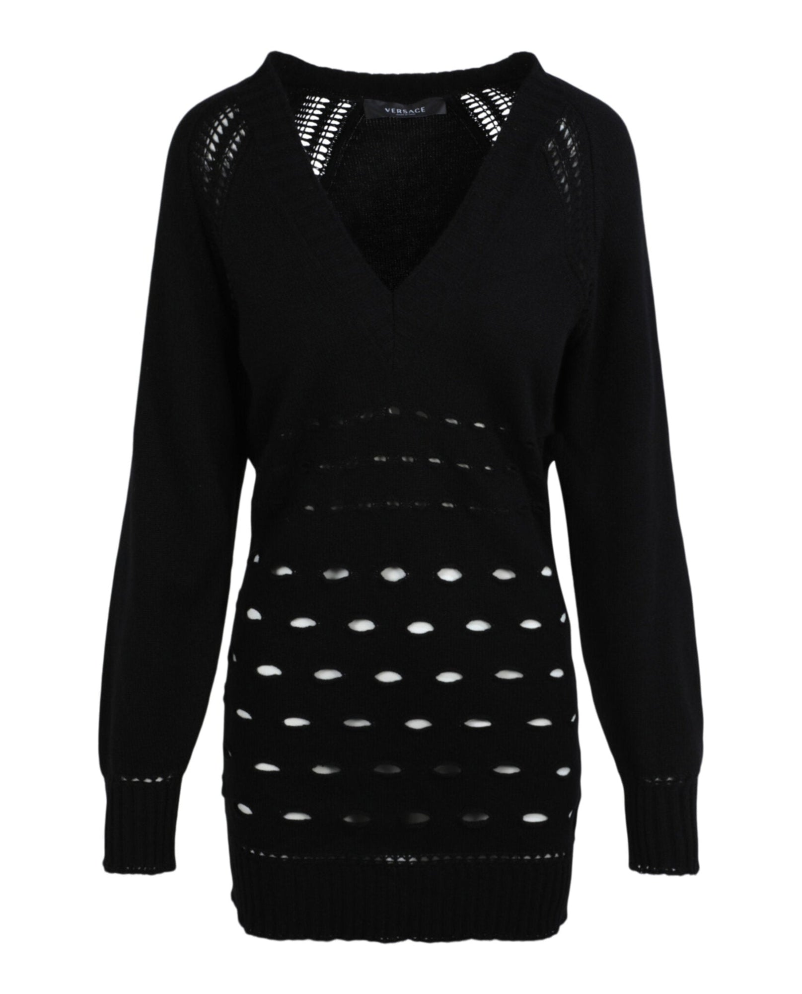 Versace | V-Neck Knitted Dress