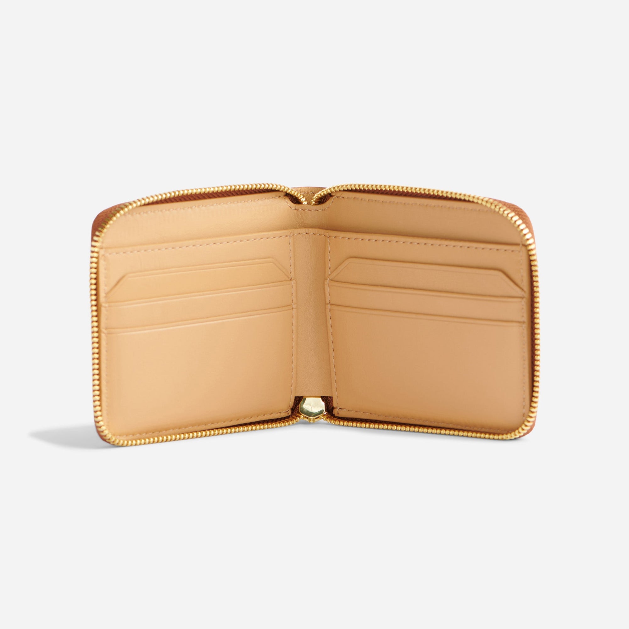 Unisex | Remi Zip Wallet | Caramel