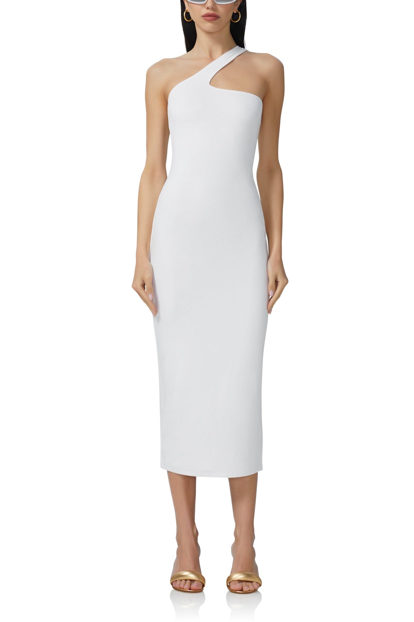 Sloane Midi Dress | Bright White