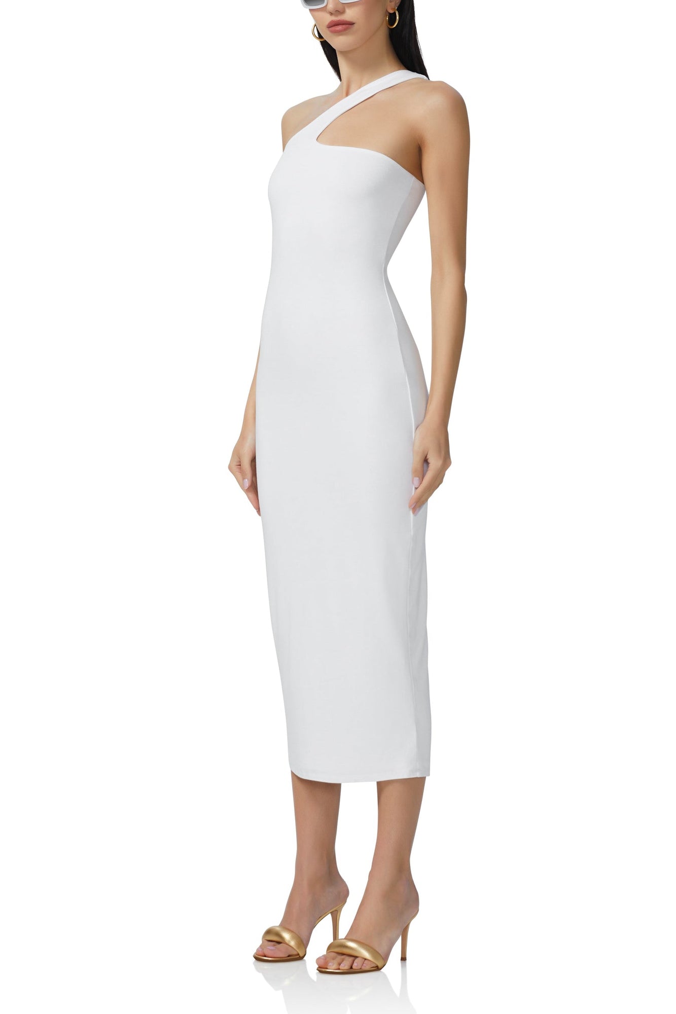 Sloane Midi Dress | Bright White
