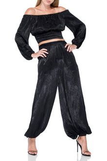 Jonas Satin Top | Noir