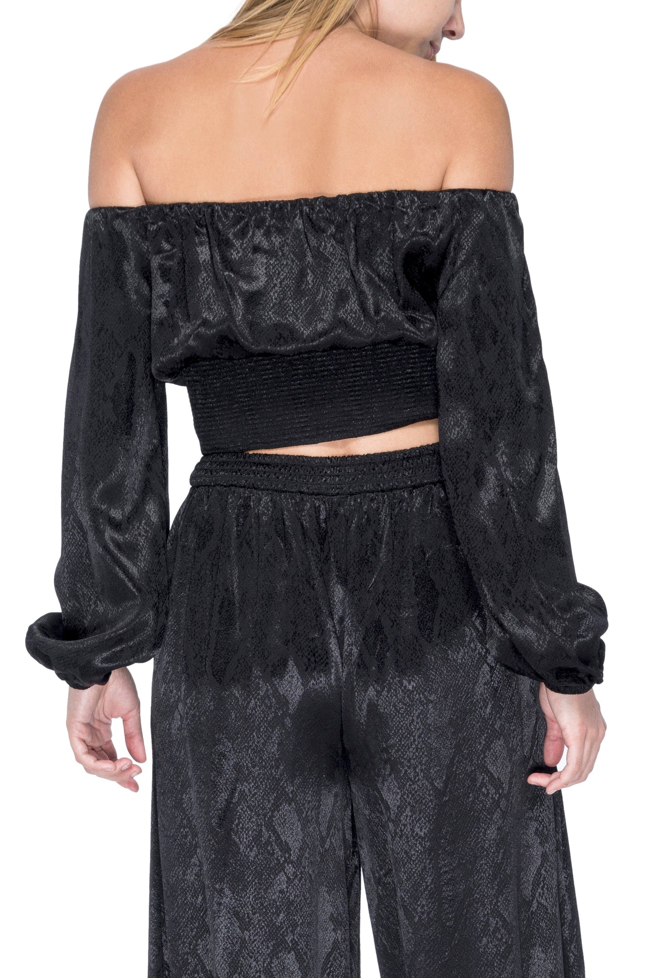 Jonas Satin Top | Noir