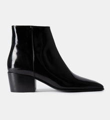 Vinyl Heeled Boots | Women | Black