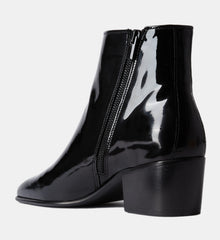 Vinyl Heeled Boots | Women | Black