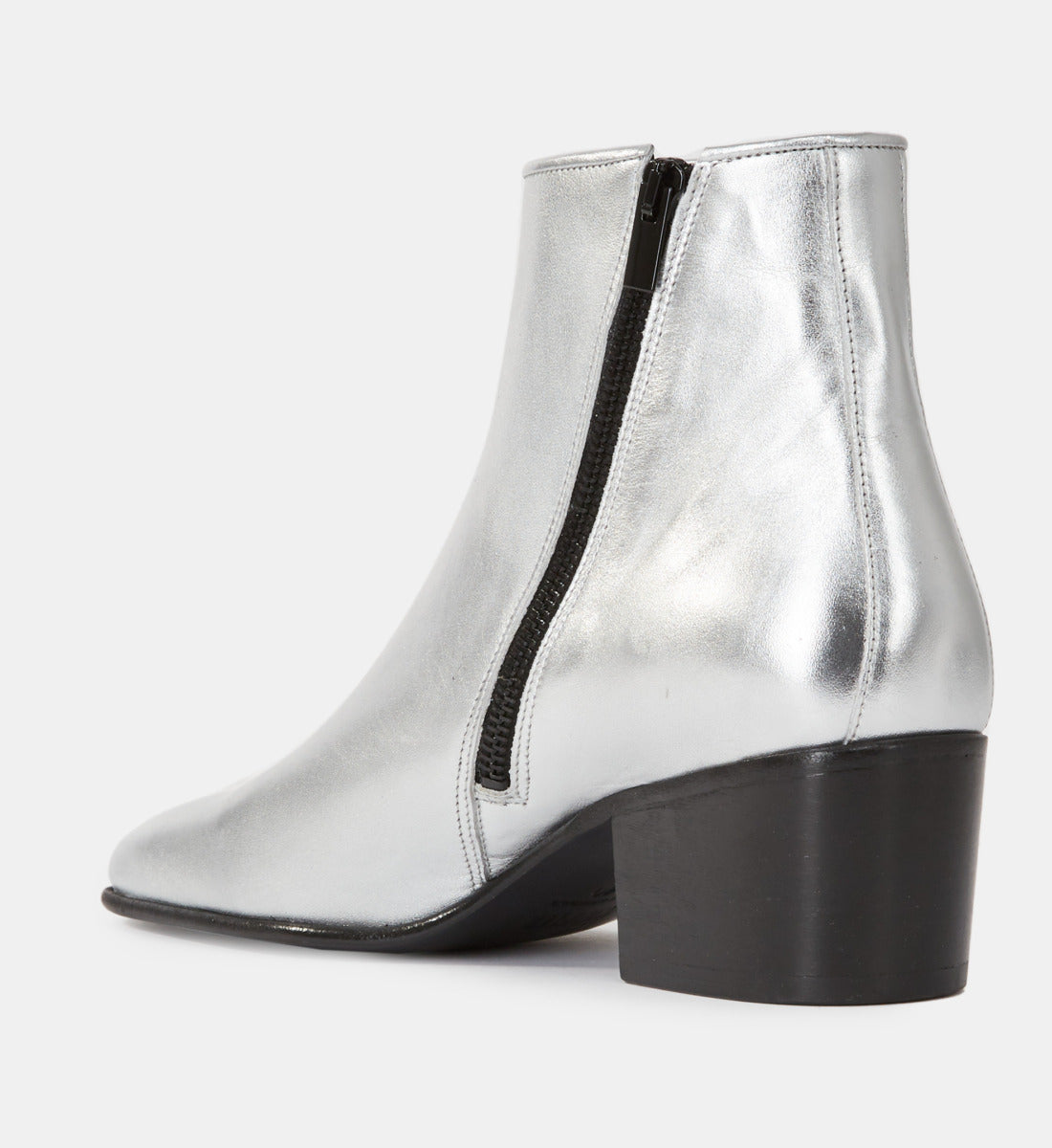 Leather Boots | Women | Silver