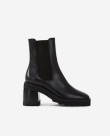 Leather Heeled Boots | Women | Black