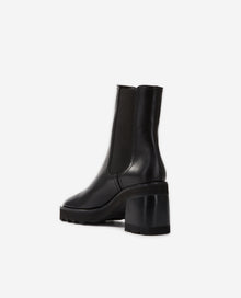 Leather Heeled Boots | Women | Black