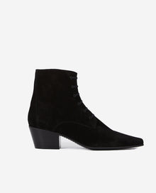 Leather Boots With Laces | Women | Black